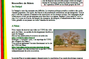 Lettre d&rsquo;information N°38
